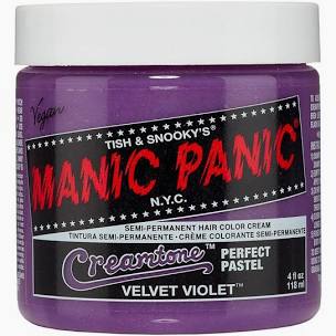 Manic Panic Semi Permanent Hair Dye Velvet Violet 4 Oz