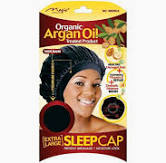 Magic Collection Organic Argan Oil Treated Extra Large Sleeping Cap #3002bla