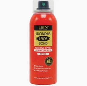 Ebin New York Wonder Lace Bond Adhesive Spray Extreme Firm Hold Active 4.58 Oz