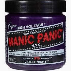 Manic Panic Semi Permanent Hair Dye Violet Night 4 Oz