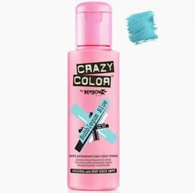 Crazy Color Semi Permanent Hair Dye Bubblegum Blue 4 Oz