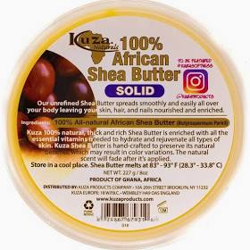 Kuza African Shea White Solid 8 Oz