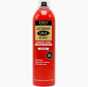 Ebin New York Wonder Lace Bond Adhesive Spray Extreme Firm Hold Active 10.58 Oz