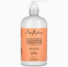 Shea Moisture Coconut & Hibiscus Curl & Shine Conditioner 13 Oz