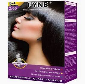 Fyne Permanent Dark Brown Hair Dye 4.2 Oz