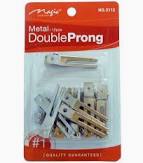 Magic Collection Metal Double Prong Clips 12pcs