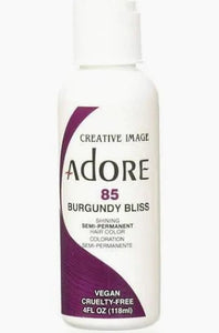 Adore Shining Semi Permanent 85 Burgundy Bliss Hair Dye 4 Oz