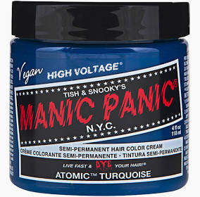 Manic Panic Semi Permanent Hair Dye Atomic Turquoise 4 Oz