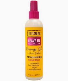 Mazuri Leave In Collection Moringa Oil & Shea Butter Moisturizing Shine Mist