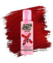 Crazy Color Semi Permanent Hair Dye Vermillion Red 4 Oz