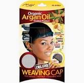 Magic Collection Organic Argan Oil Treated Deluxe Weaving Cap #3012bla