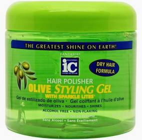 Fantasia Ic Hair Polisher Olive Styling Gel 16 Oz