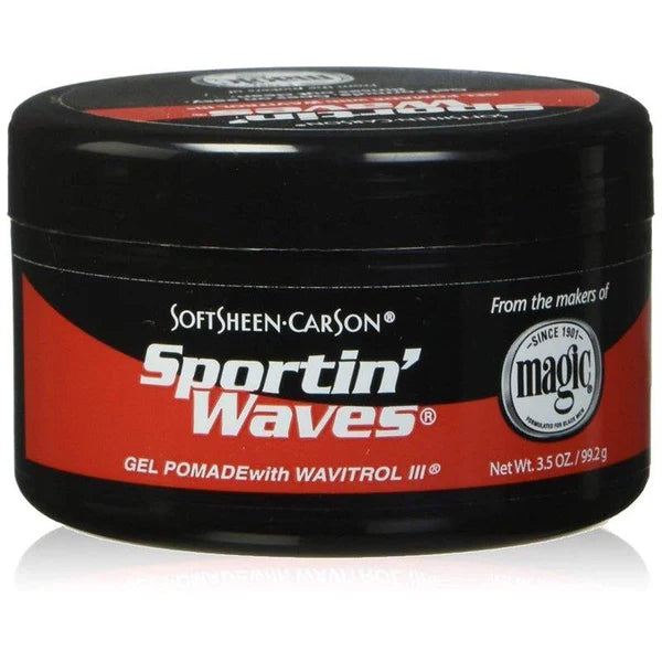 Sportin Waves Gel Pomade Black 3.5 Oz