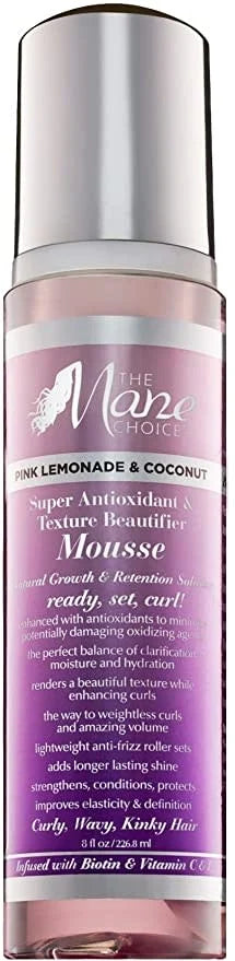 The Mane Choice Conditioner Pink Lemonade & Coconut Super Antioxidant Mousse 8oz